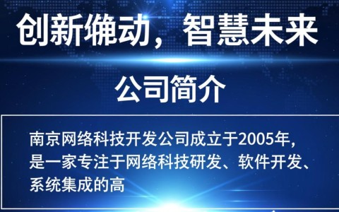南京网络科技开发公司，如何引领行业创新，打造未来科技高地？