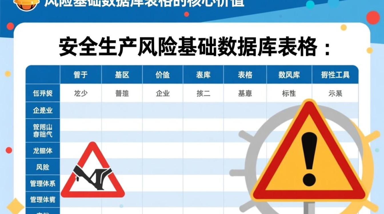 安全生产风险基础数据库表格如何高效构建与应用? 安全生产风险基础数据库表格如何高效构建与应用?