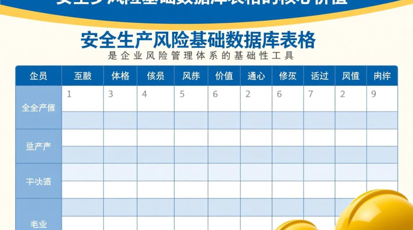 安全生产风险基础数据库表格如何高效构建与应用? 安全生产风险基础数据库表格如何高效构建与应用?