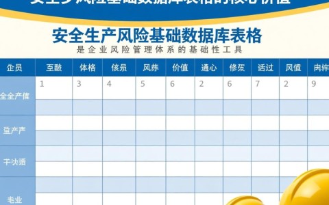 安全生产风险基础数据库表格如何高效构建与应用？