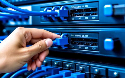 在配置服务器DNS时，如何正确设置DNS服务器地址以确保网络连接？