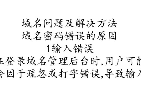 域名登录难题为何频繁遭遇域名密码错误，问题究竟出在哪里？