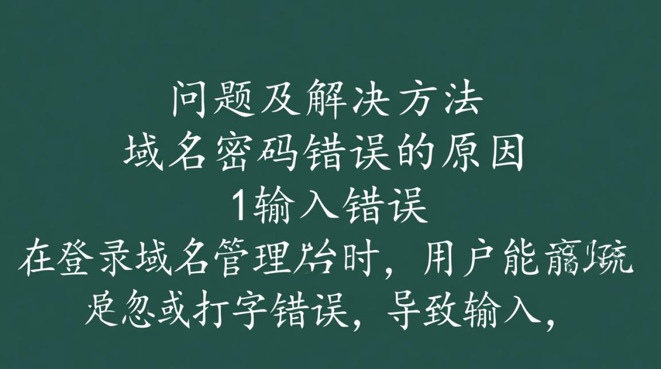 域名登录难题为何频繁遭遇域名密码错误,问题究竟出在哪里? 域名登录难题为何频繁遭遇域名密码错误,问题究竟出在哪里?