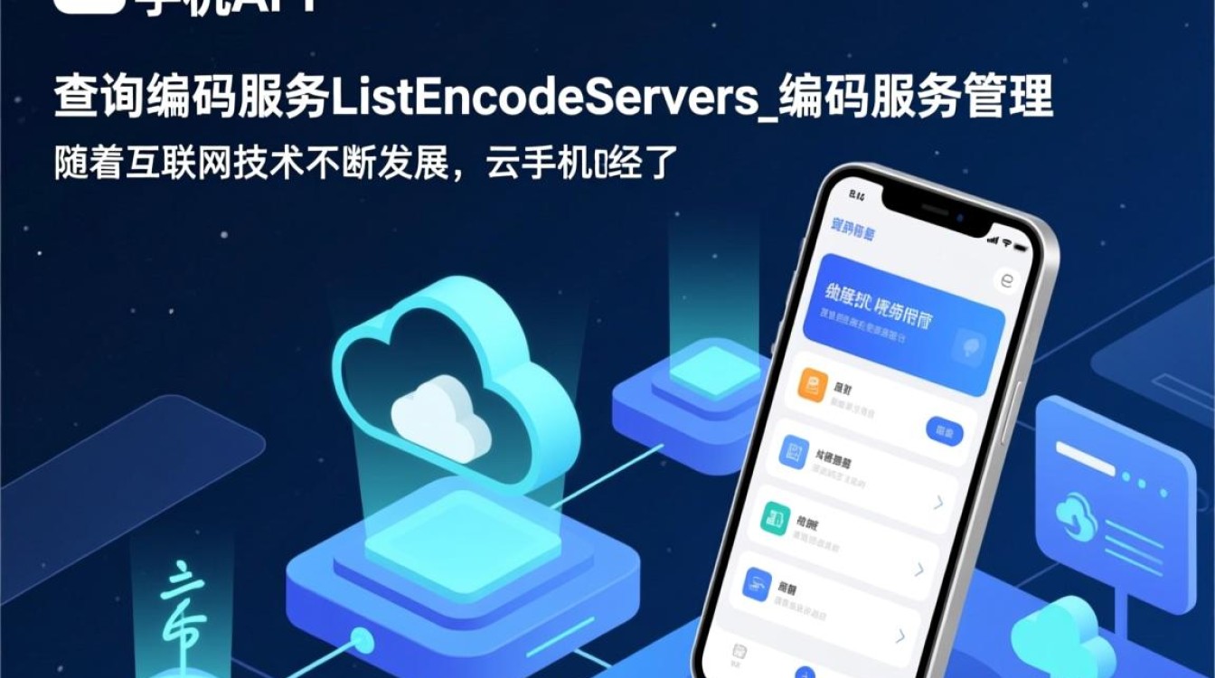 ListEncodeServers,云手机API中的编码服务管理,有哪些疑问待解? ListEncodeServers,云手机API中的编码服务管理,有哪些疑问待解?