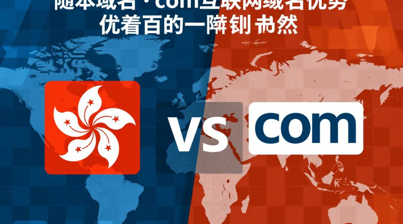 香港域名与com域名有何区别及优势？选择哪个更适合我的网站？