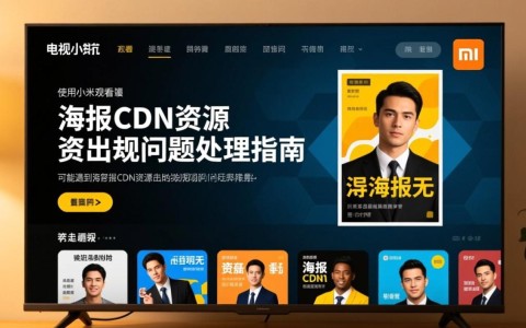 小米电视海报CDN资源故障解决疑问，如何恢复电视中海报显示？