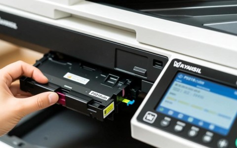 京瓷P5018CDN打印机墨粉盒盖子取出方法详解？