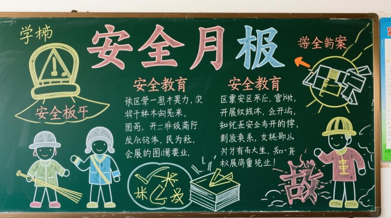 安全月黑板报怎么做？创意内容模板有哪些？