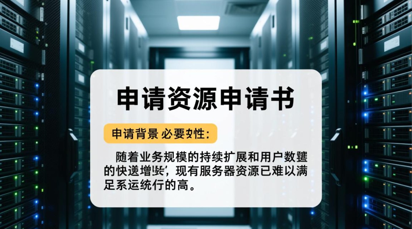 服务器资源申请书怎么写才能快速获批？
