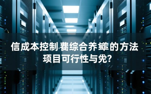 服务器费用综合估算方法，到底该怎么算才准确？