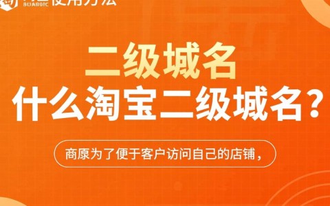 淘宝二级域名究竟有何独特作用？揭秘其在电商运营中的关键价值！