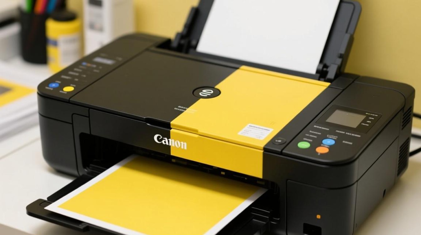 佳能9100cdn黄色打印为何只显示一半？维修或更换技巧揭秘！