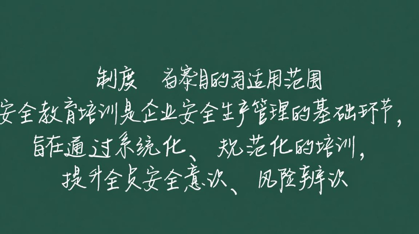 安全教育培训管理制度具体内容有哪些关键点？