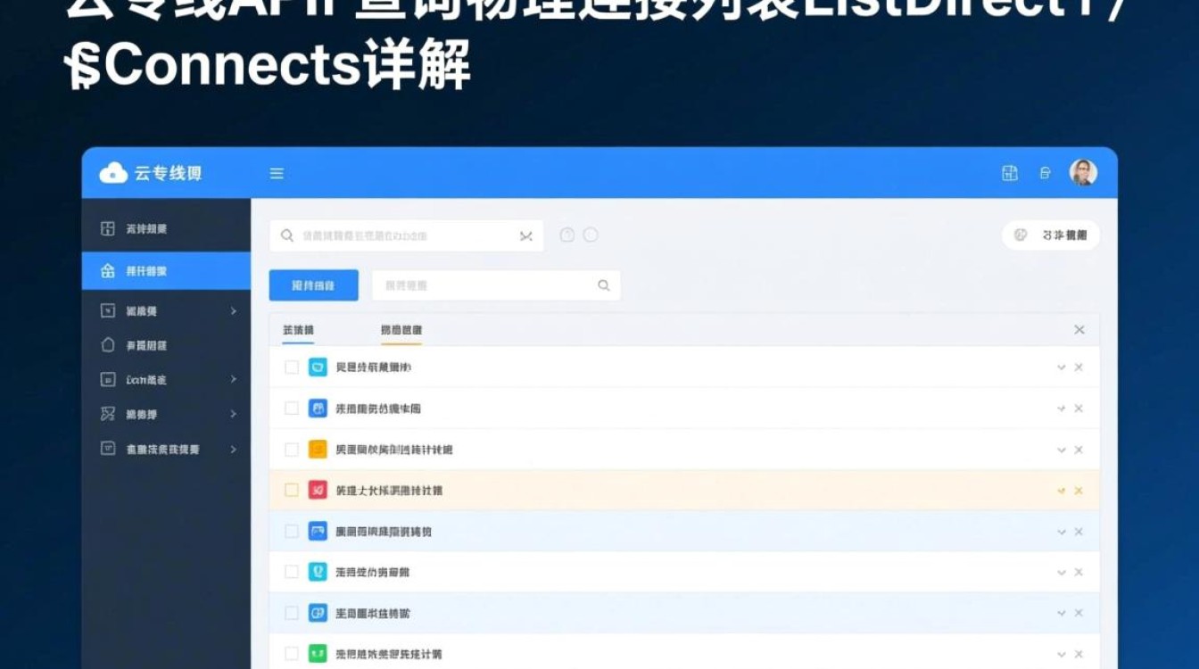 ListDirectConnects云专线API查询物理连接列表，具体操作步骤是什么？