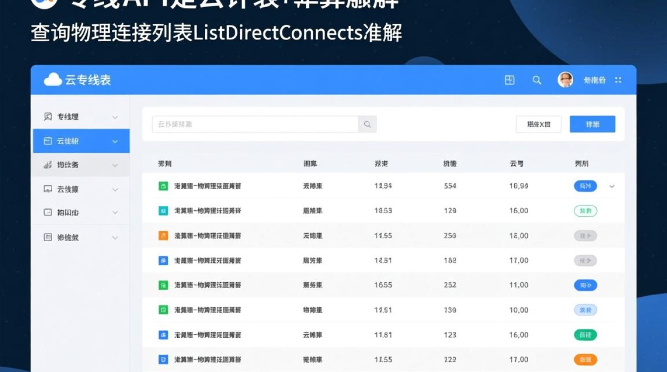 ListDirectConnects云专线API查询物理连接列表，具体操作步骤是什么？
