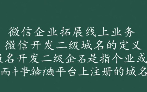 微信开发中二级域名的设置与使用有何技巧和注意事项？