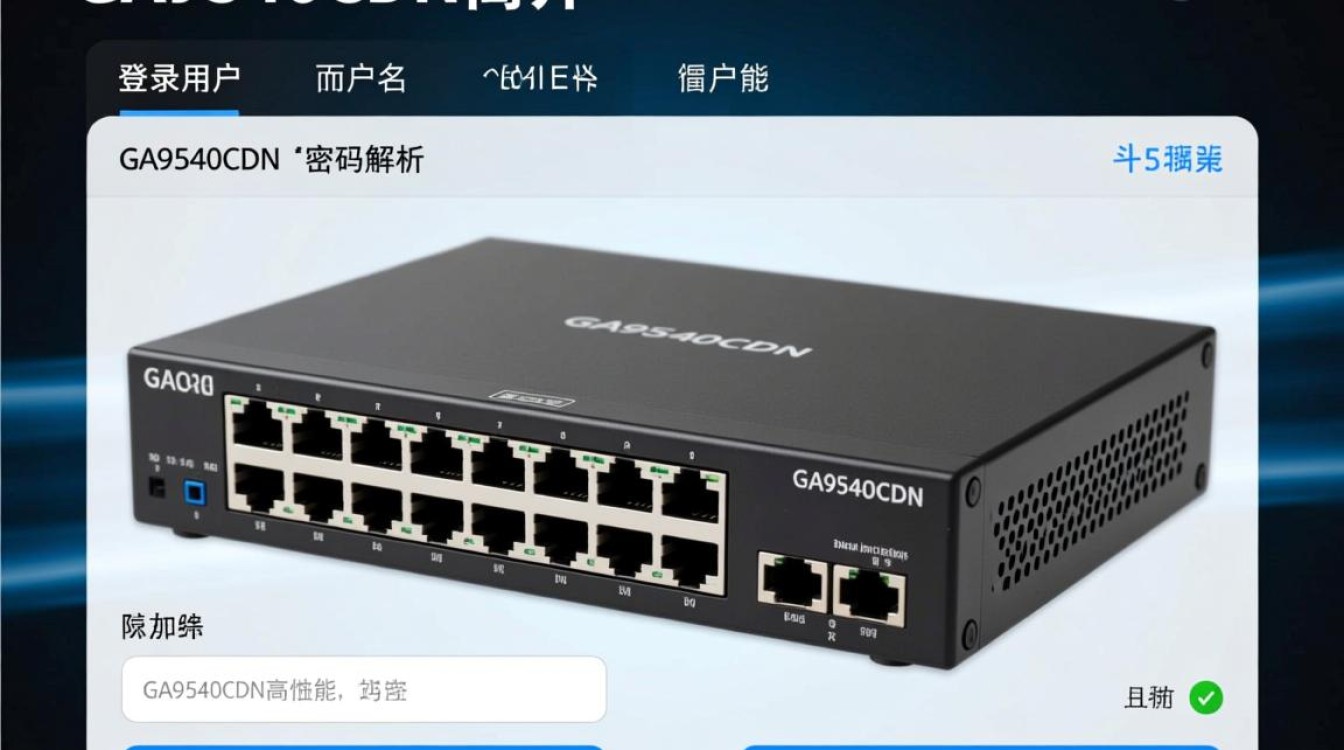 ga9540cdn登录时，究竟应该使用哪个用户名和密码组合？