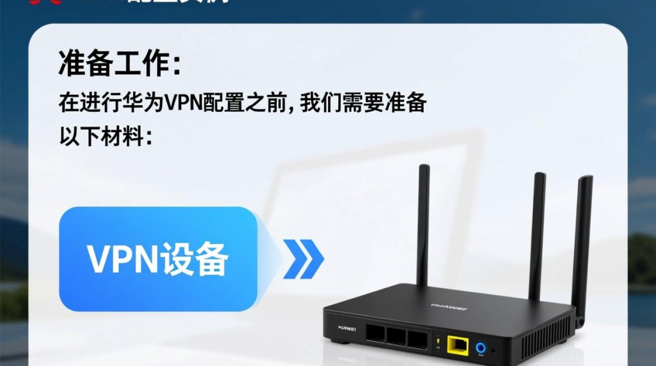 华为VPN配置实例中，有哪些关键步骤和注意事项需要特别注意？