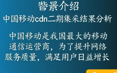 中国移动cdn二期集采结果揭晓，哪家企业脱颖而出？幕后竞争有何内情？