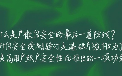 微信安全域名验证码真的安全吗？如何确保验证过程无漏洞？