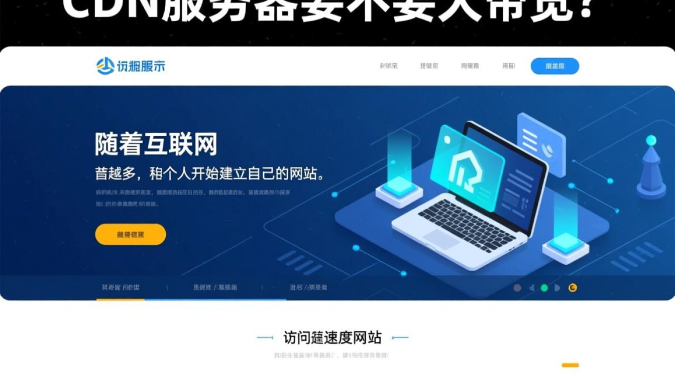 网站采用CDN服务，是否需要配置大带宽以满足流量需求？