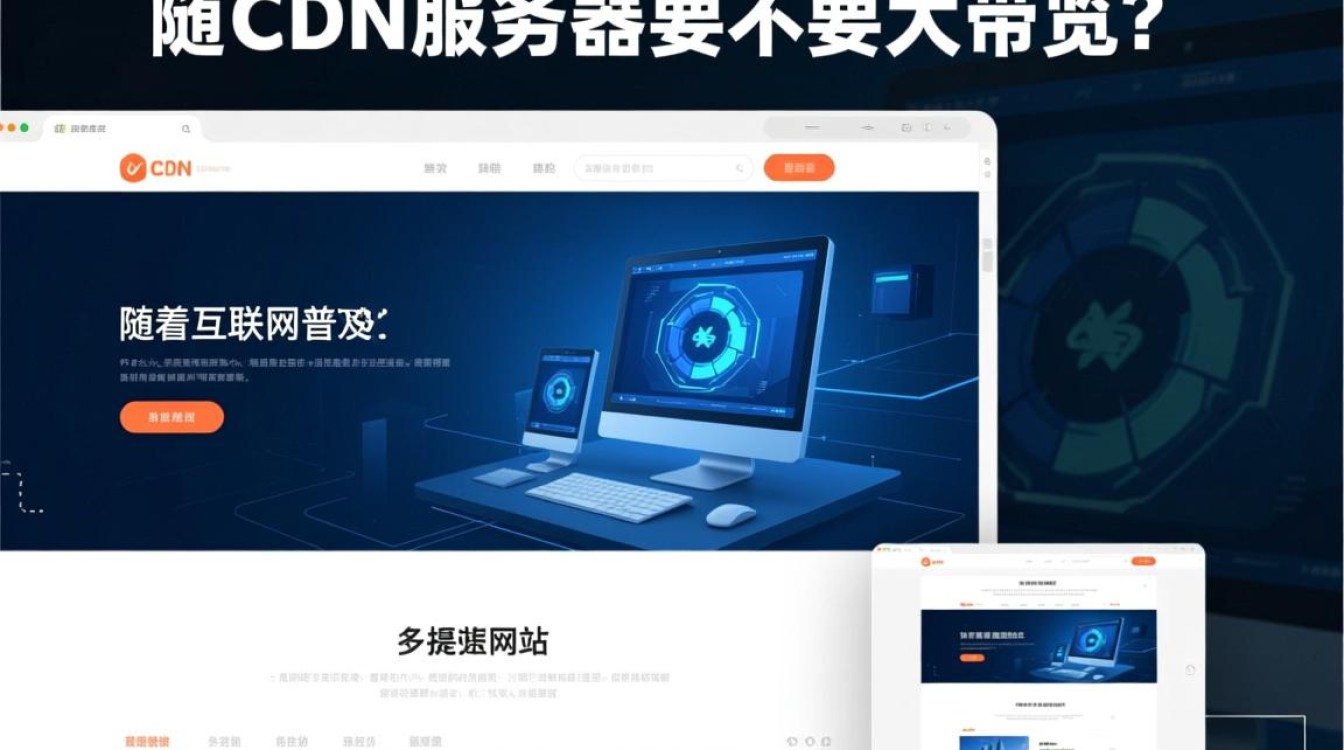 网站采用CDN服务，是否需要配置大带宽以满足流量需求？