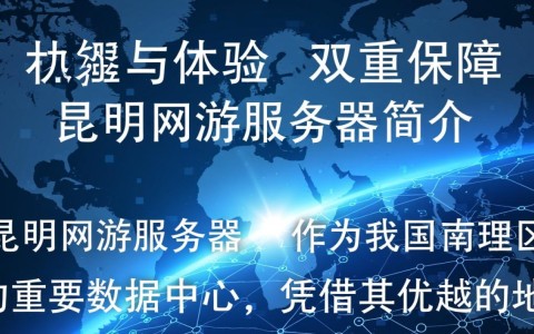 昆明网游服务器，为何人气旺盛？揭秘其独特魅力所在？
