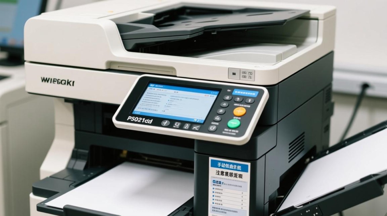 京瓷P5021CDN打印机为何强调手动纸盘装纸的正确方法？