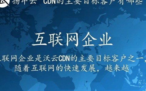 沃云cdn针对哪些行业或企业为主要目标客户群体？揭秘其精准营销策略！