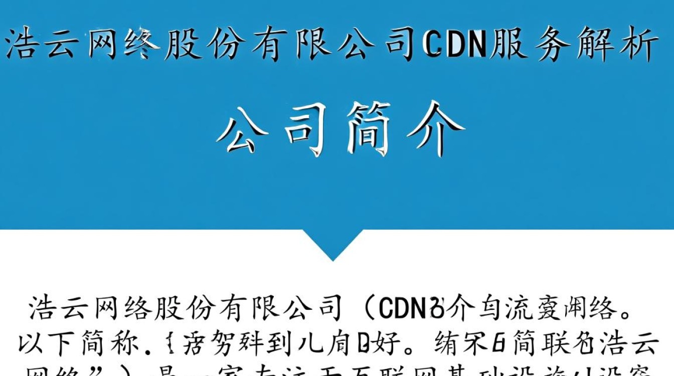 浩云网络股份有限公司CDN服务,为何在行业竞争中独树一帜? 浩云网络股份有限公司CDN服务,为何在行业竞争中独树一帜?