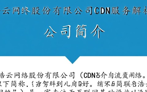 浩云网络股份有限公司CDN服务，为何在行业竞争中独树一帜？