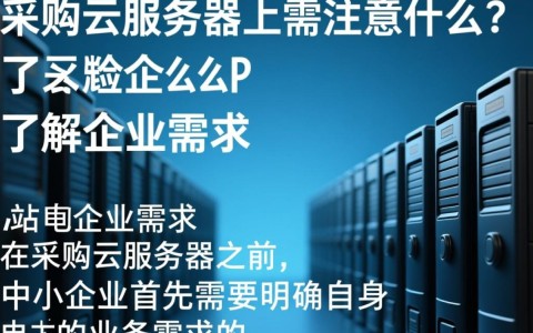 中小企业建站选云服务器，采购时如何规避风险？性价比与稳定性兼顾，关键点有哪些？
