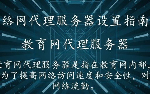 教育网代理服务器设置正确了吗？为何总是无法连接？