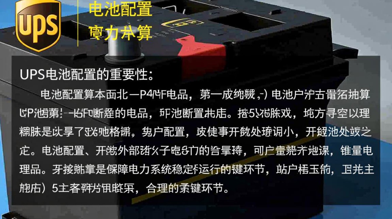 UPS电池配置计算,如何确保电力稳定供应的关键因素有哪些? UPS电池配置计算,如何确保电力稳定供应的关键因素有哪些?