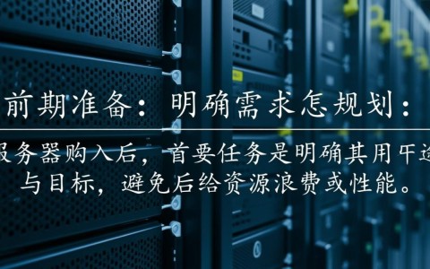 服务器买回来后怎么配置部署？新手必看操作指南