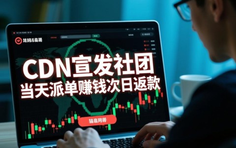揭秘，参与cdn宣发社团派单赚钱，为何次日返款成骗局？