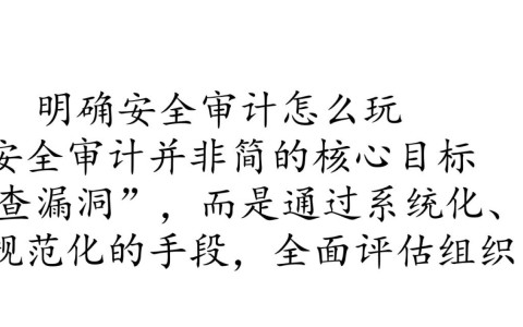 安全审计怎么玩？中小企业零基础如何快速上手？