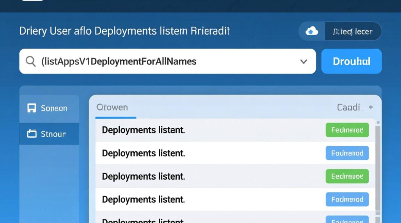 如何全面查询所有命名空间下的Deployments列表？使用云容器实例API的哪个接口？
