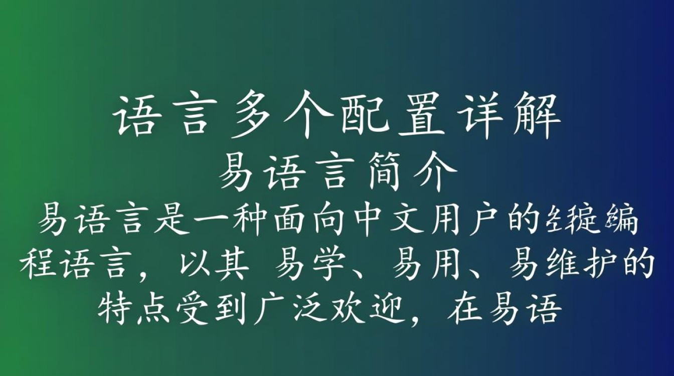 易语言多个配置如何高效管理和优化？