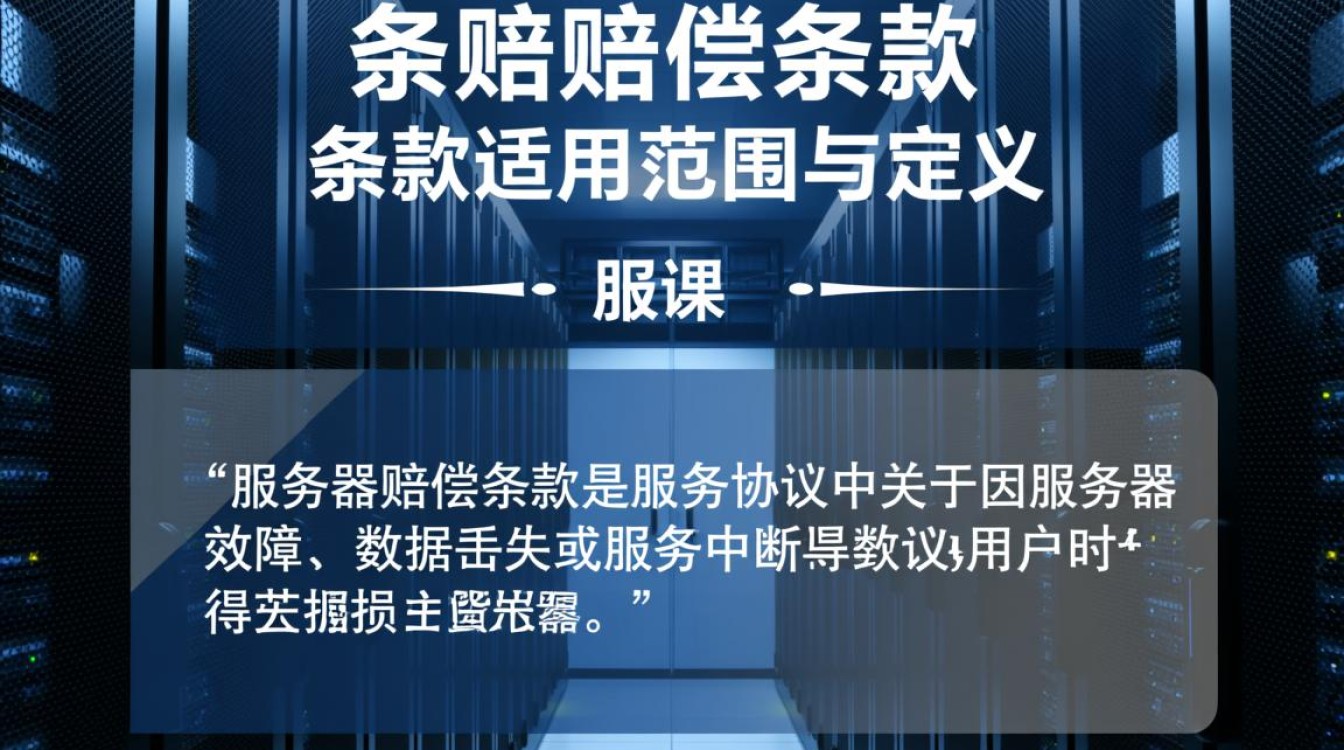 服务器赔偿条款具体包含哪些内容和适用范围？