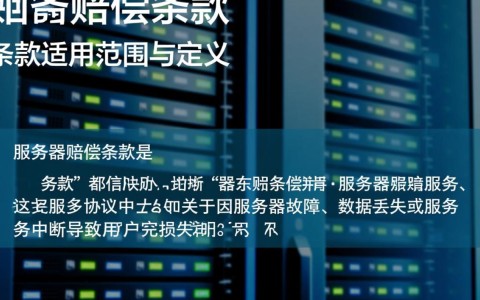 服务器赔偿条款具体包含哪些内容和适用范围？