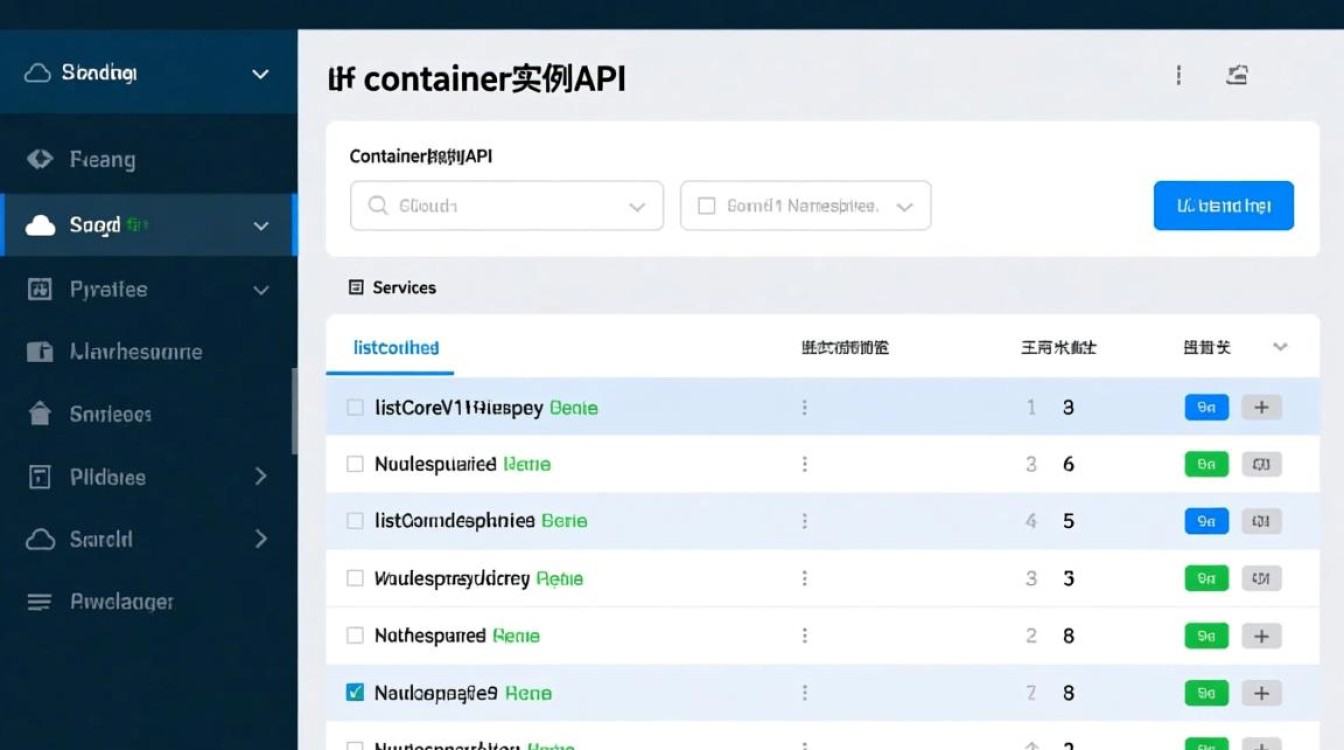 如何准确查询指定namespace下的Services/listCoreV1NamespacedService？云容器实例API详解？