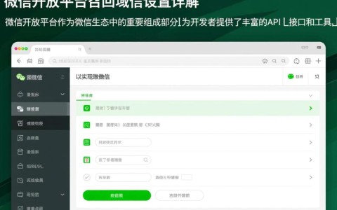微信开放平台回调域名设置有何具体要求与注意事项？