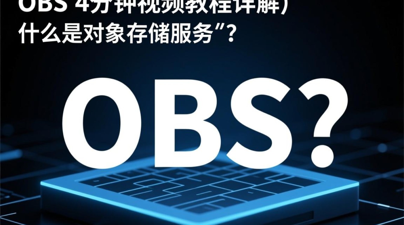 对象存储服务OBS视频教程，4分钟内如何掌握OBS场景应用？