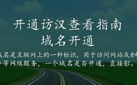 如何判断一个域名是否已成功开通服务？快速检测域名开通状态攻略！