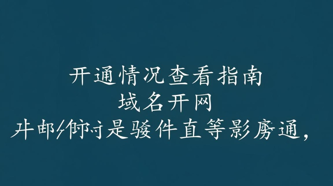 如何判断一个域名是否已成功开通服务？快速检测域名开通状态攻略！