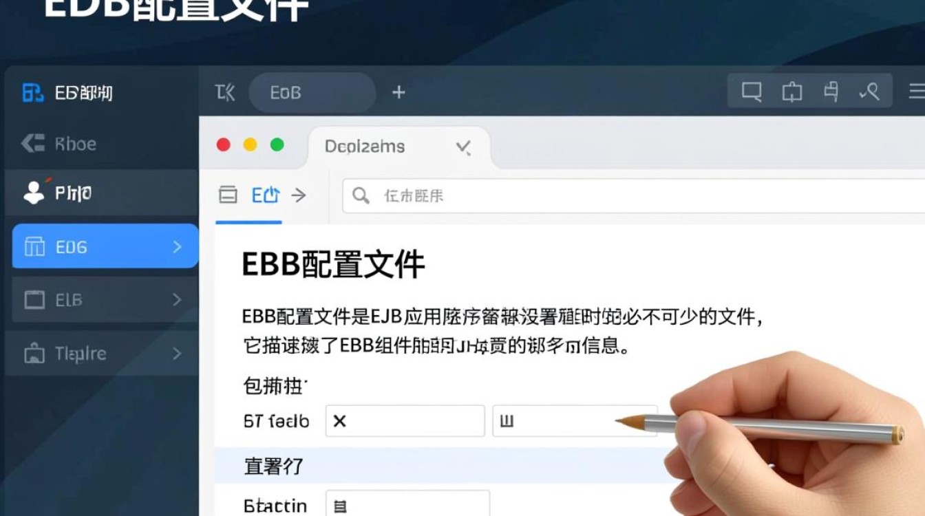 在ejb配置文件中，哪些关键配置参数是必须设置的？