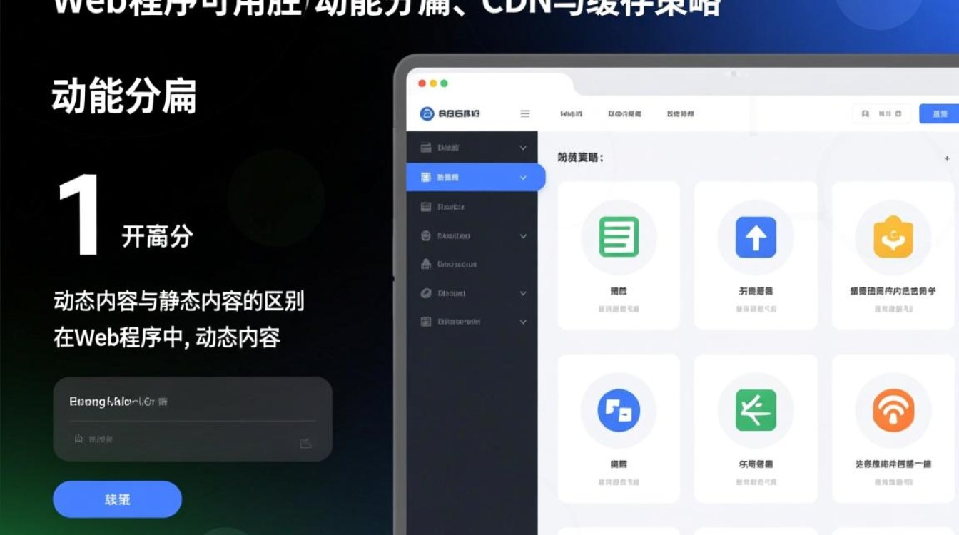 如何通过动静分离、CDN和缓存策略有效提升Web程序可用性？