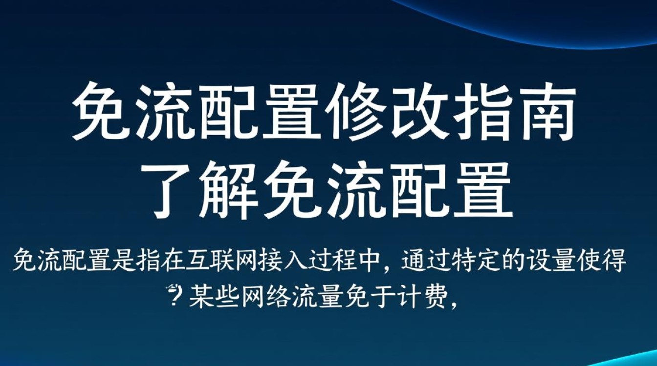 免流配置修改如何正确操作以避免网络限制？