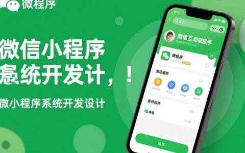微信小程序系统开发设计，如何实现高效、易用与可持续性？